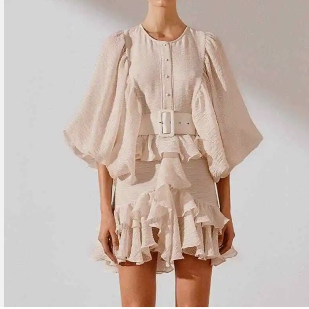 COPY - Shona Joy Charlotte Dress in Ecru. Never worn.